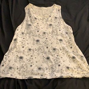 Stateside Tank top White/Black with stars ⭐️